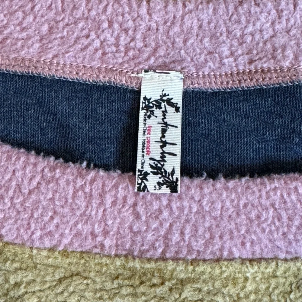 Free People Intimately Free Blue Monday Fleece Pullover size S